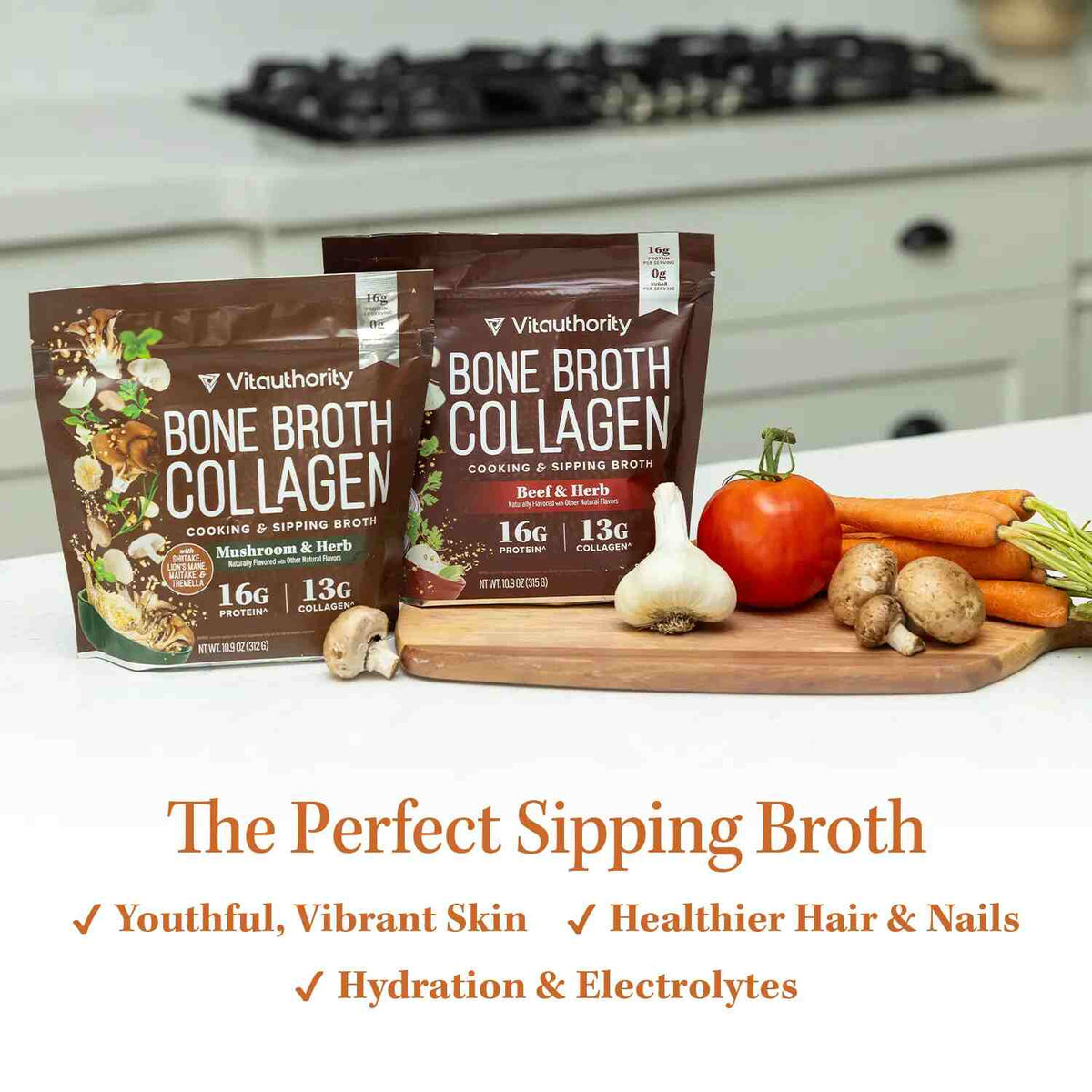 Youthful Radiance: Premium Bone Broth Collagen Powder