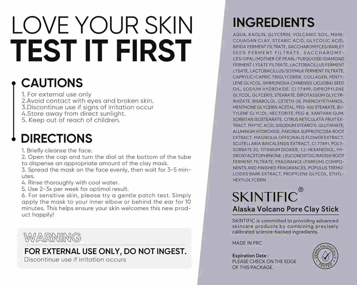 Deep Pore Cleansing Clay Mask Stick