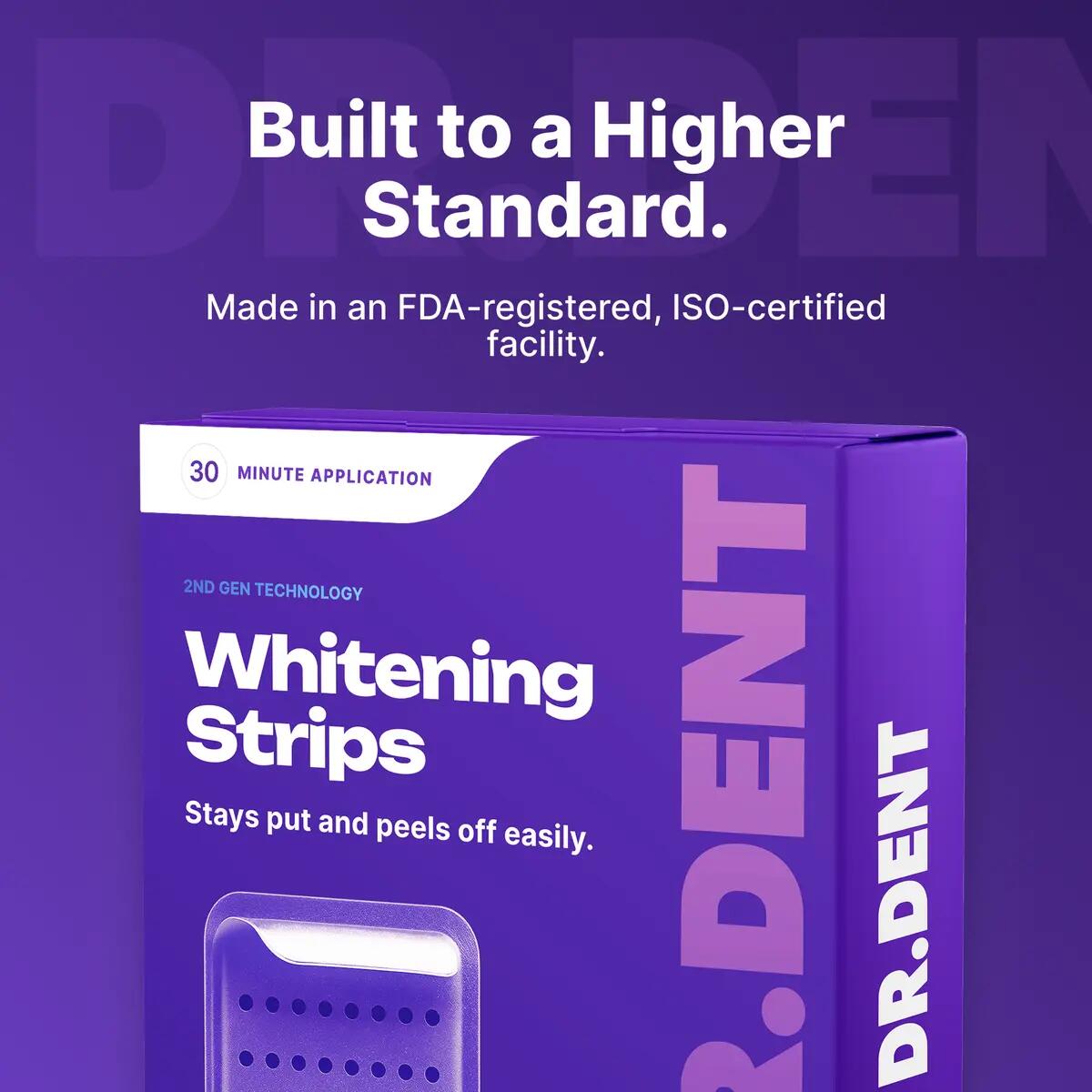 Peroxide-Free Purple Teeth Whitening Strips