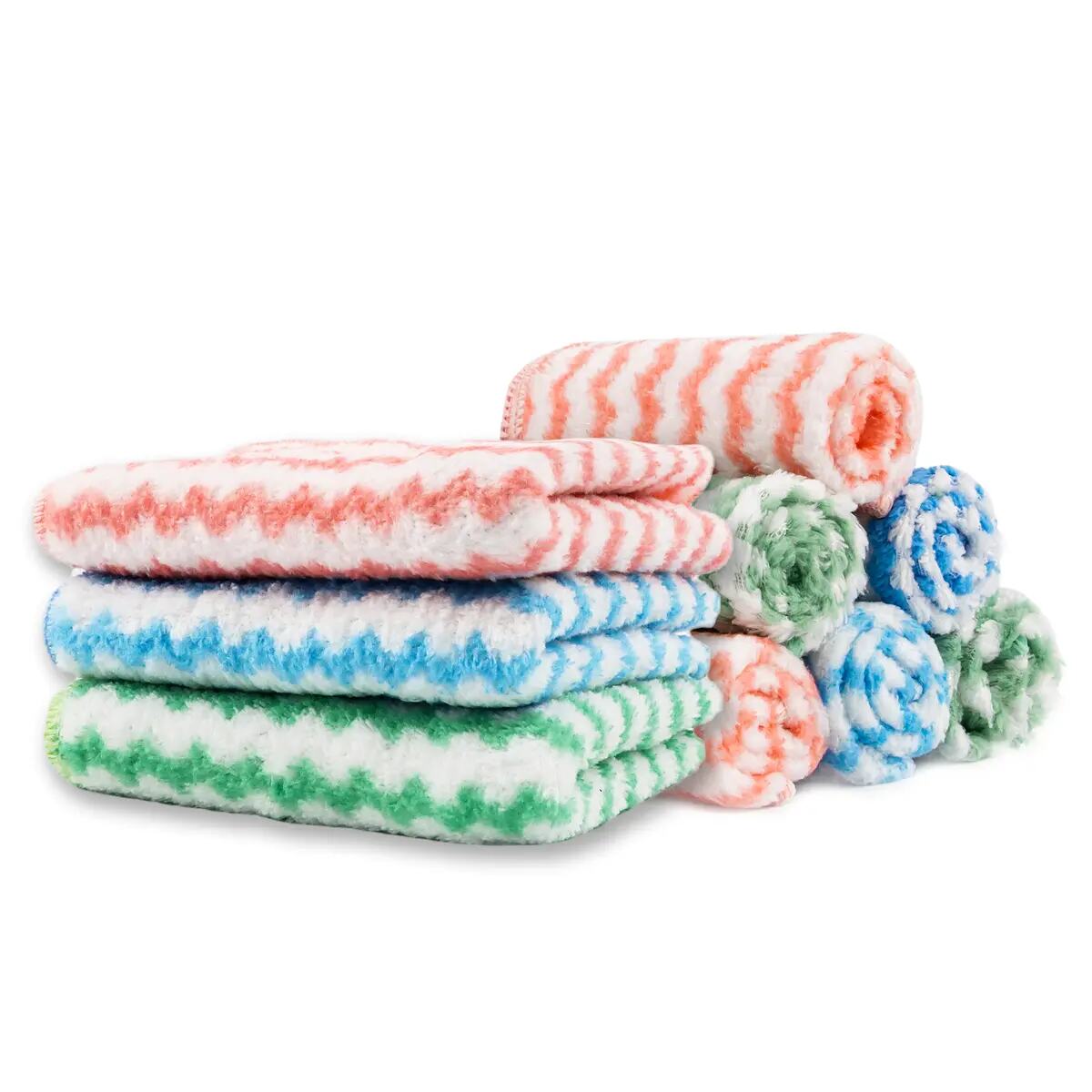 Single-Color Microfiber Cleaning Cloths 50-Pack