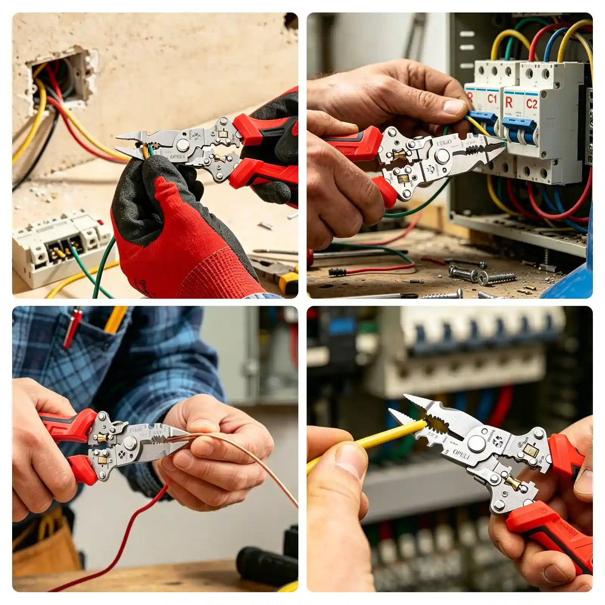 16-in-1 Wire Stripper Pliers with Voltage Detection
