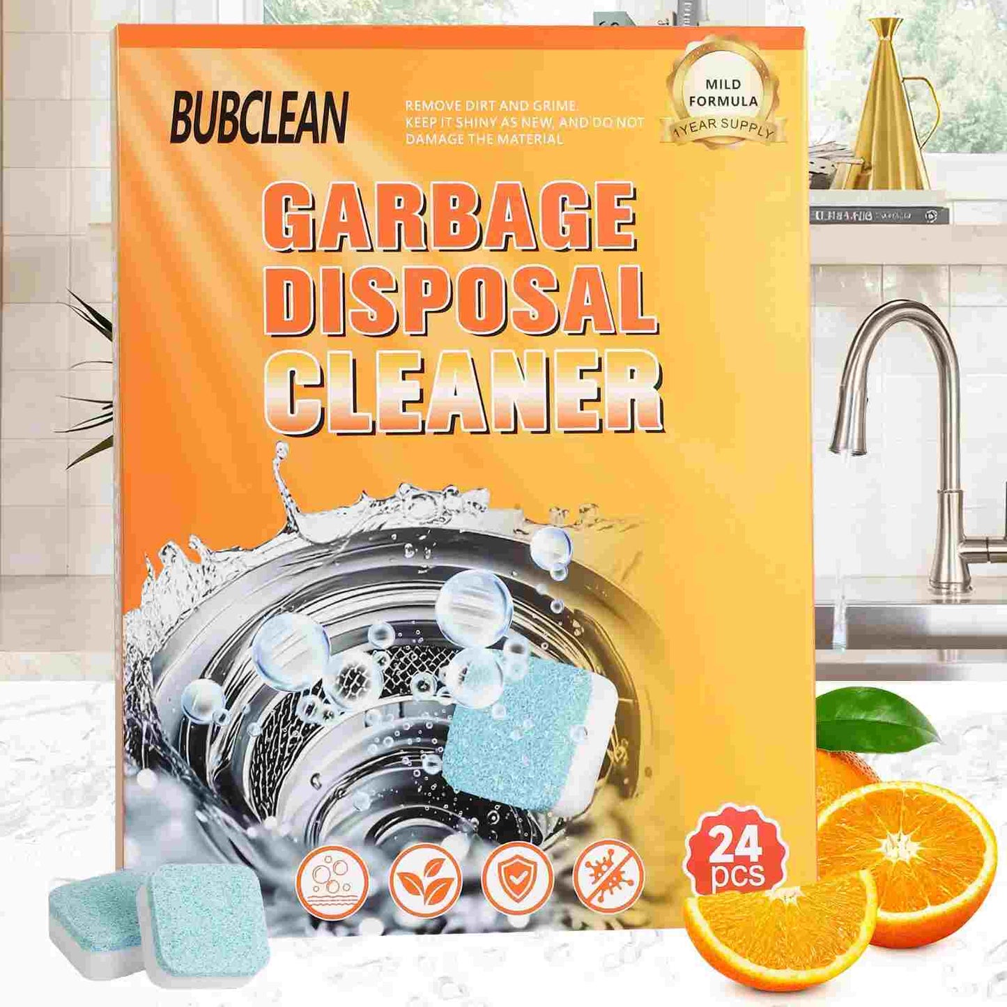 Power-Foaming Garbage Disposal Cleaner Tablets