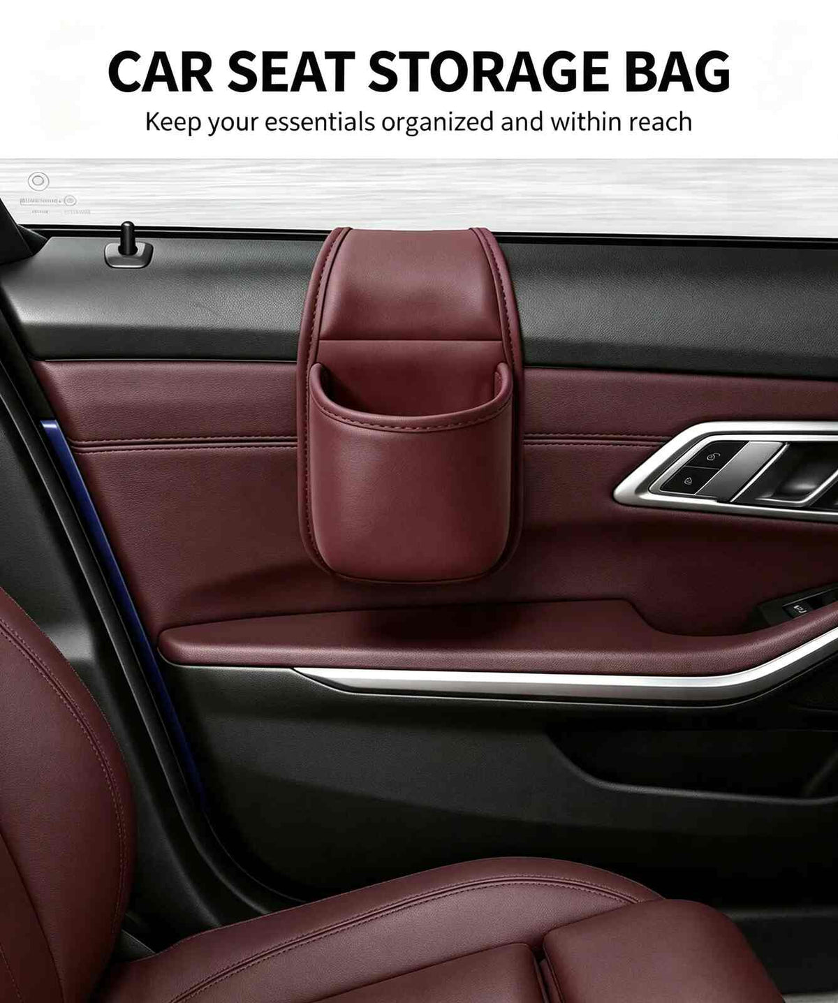 Double-Layer Adhesive Car Door Organizer