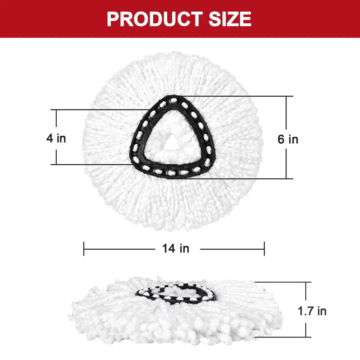 Microfiber Spin Mop Replacement Heads