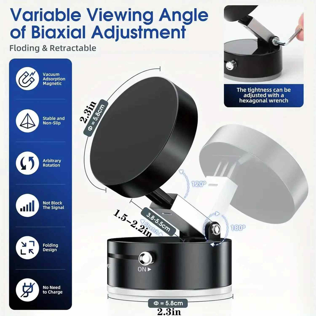 Magnetic Suction Cup Car Phone Mount
