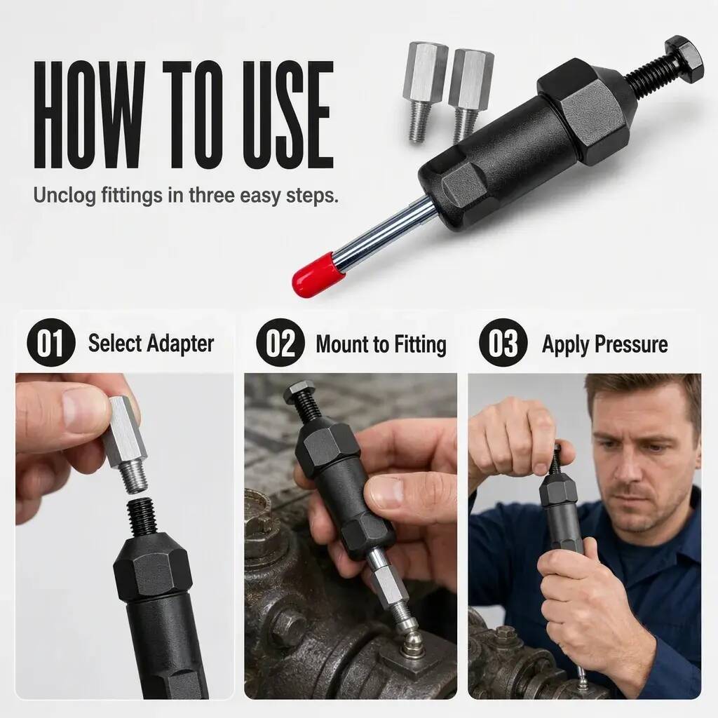 600 PSI High-Pressure Grease Unclogger