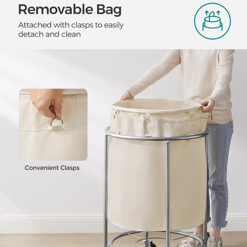 45-Gallon Rolling Laundry Hamper