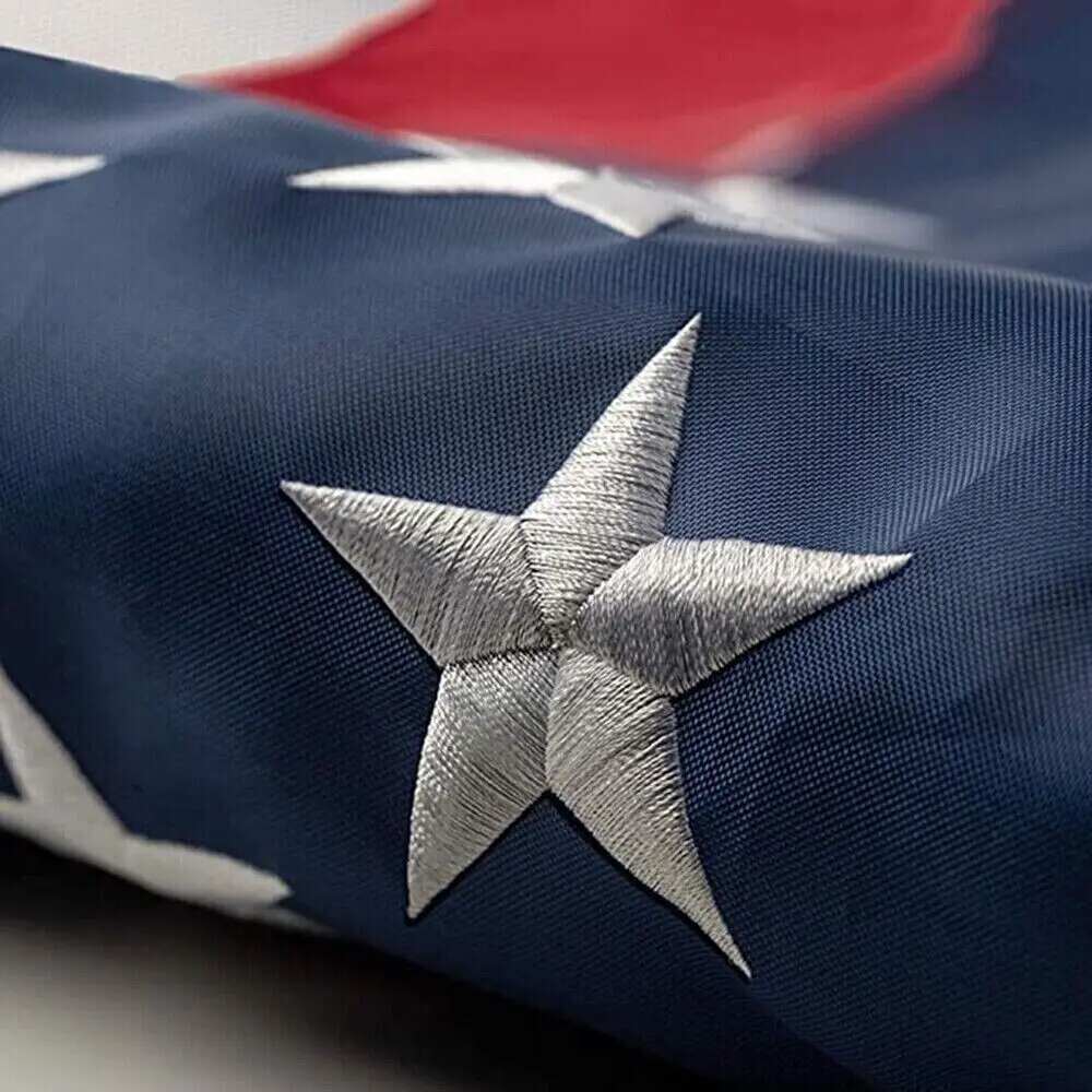 Heavy-Duty Embroidered American Flag
