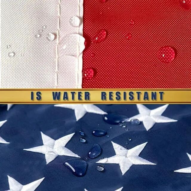 Heavy-Duty Embroidered American Flag