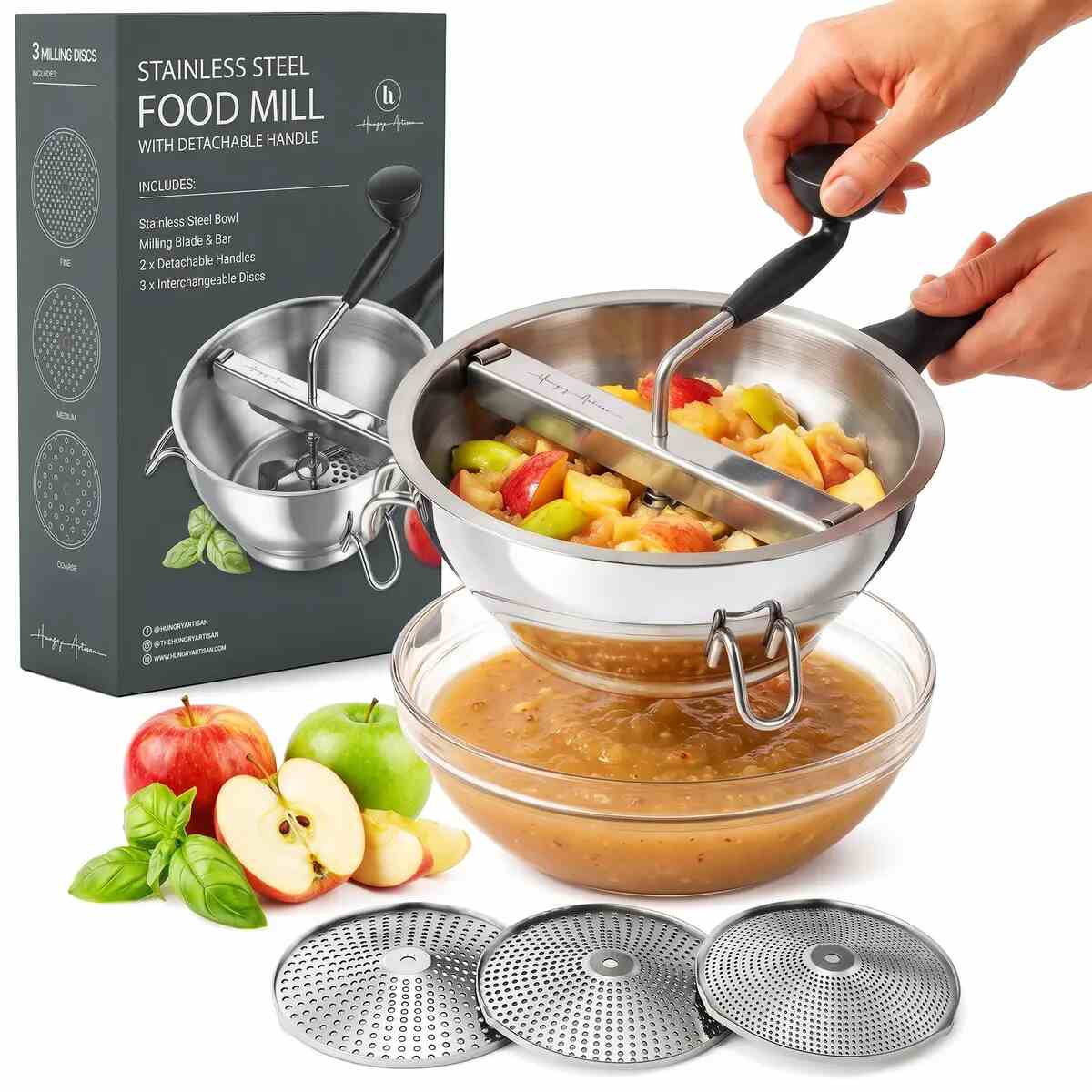 Hand Crank Stainless Steel Food Mill