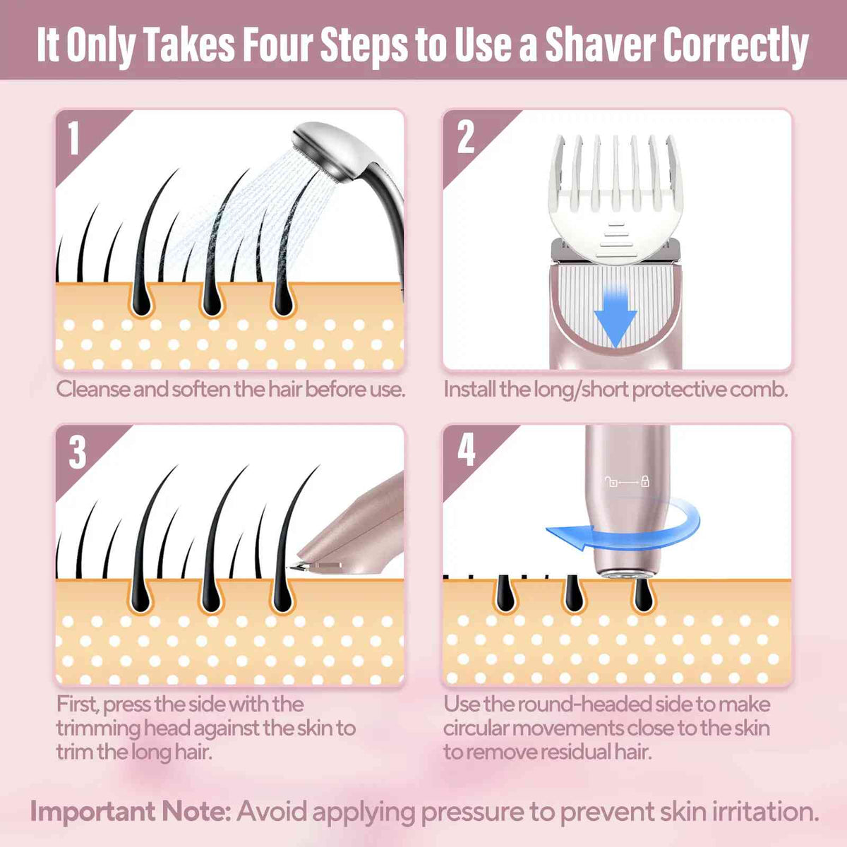 Smooth, Nick-Free Shaving: Electric Body & Groin Hair Trimmer