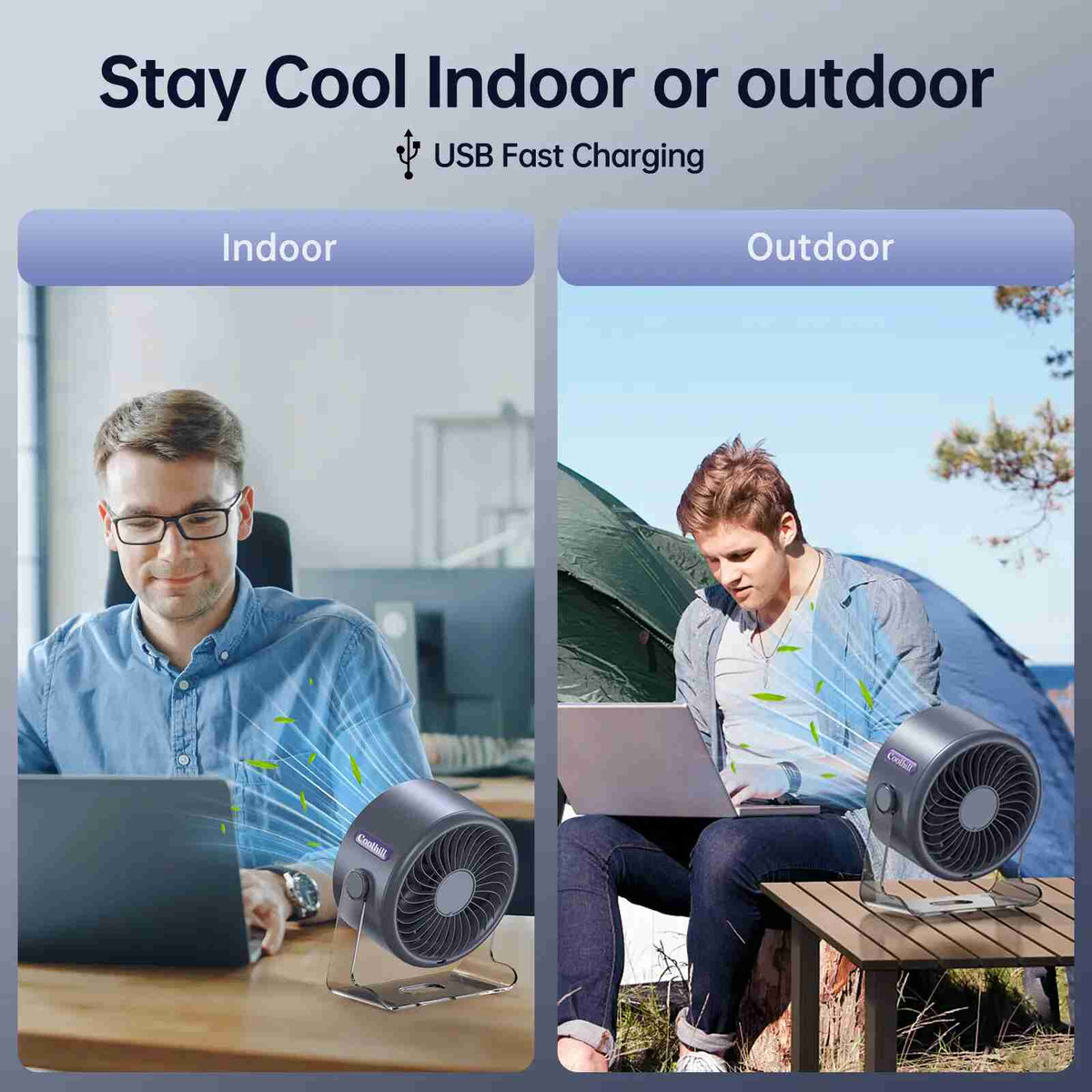 Ultra-Quiet USB Desk Fan – Instant Personal Cooling Anywhere