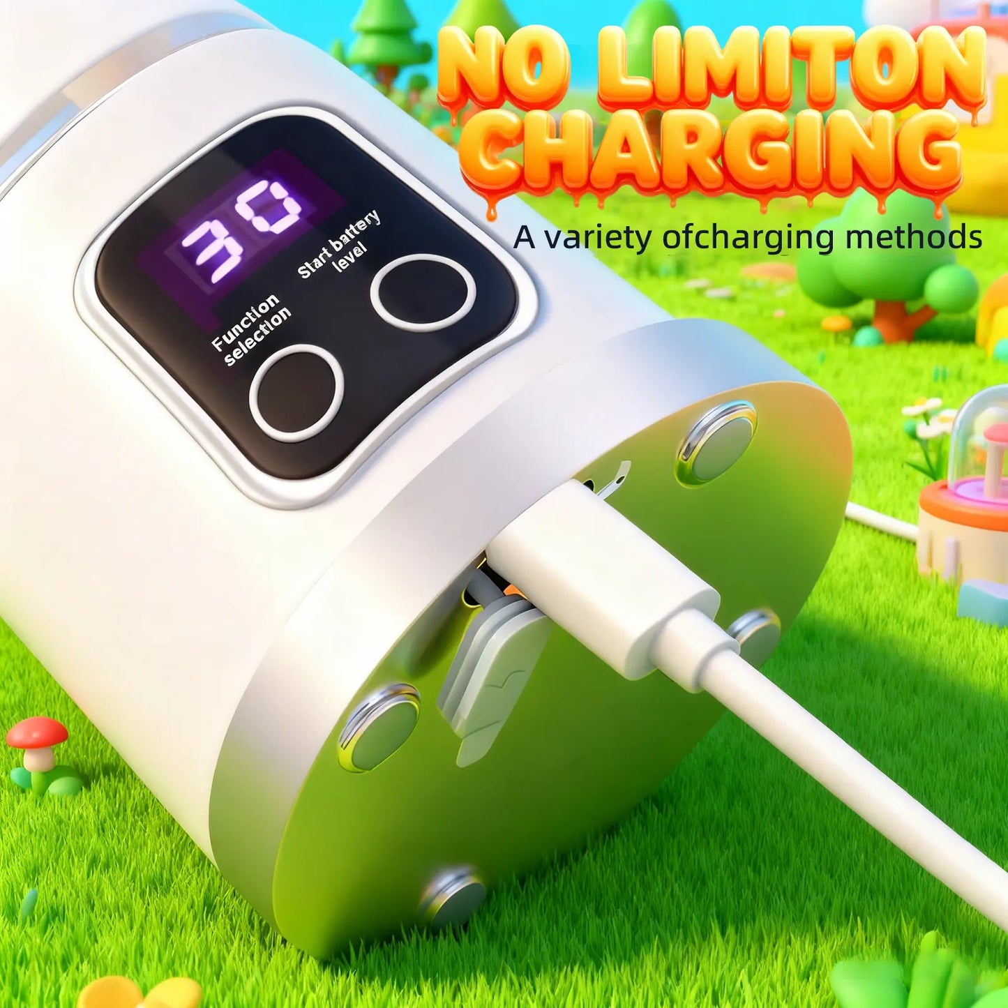 Ultra-Portable High-Capacity Personal Blender for Smoothies & Shakes