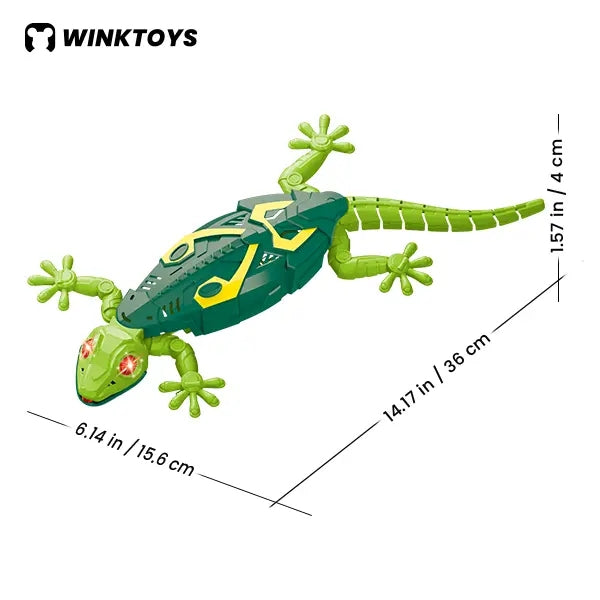 RC Wall-Crawling Glowing Gecko Toy