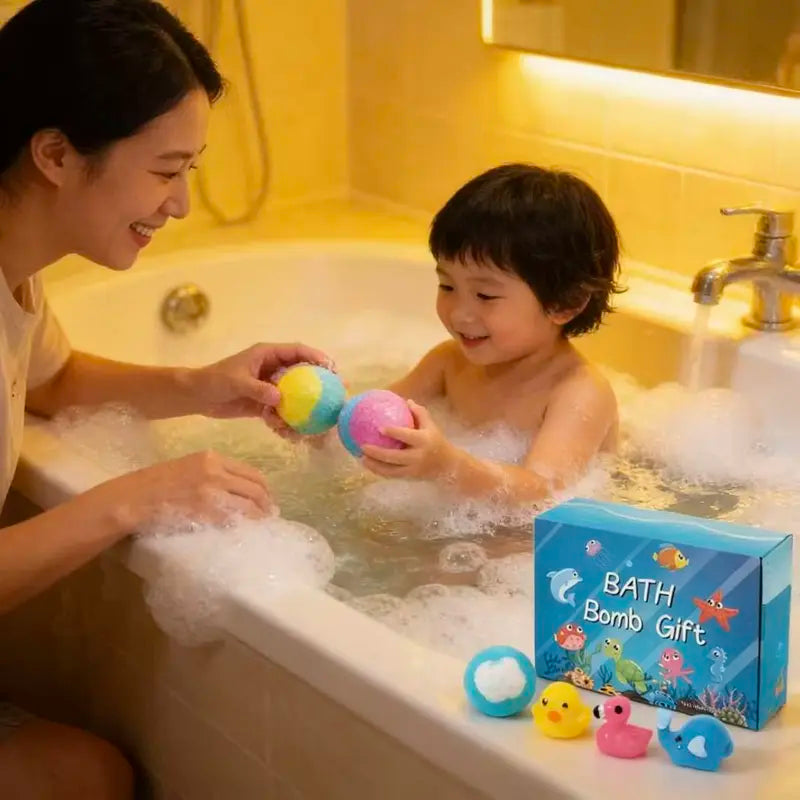 12-Pack Kids Bath Bombs with Surprise Toys Inside