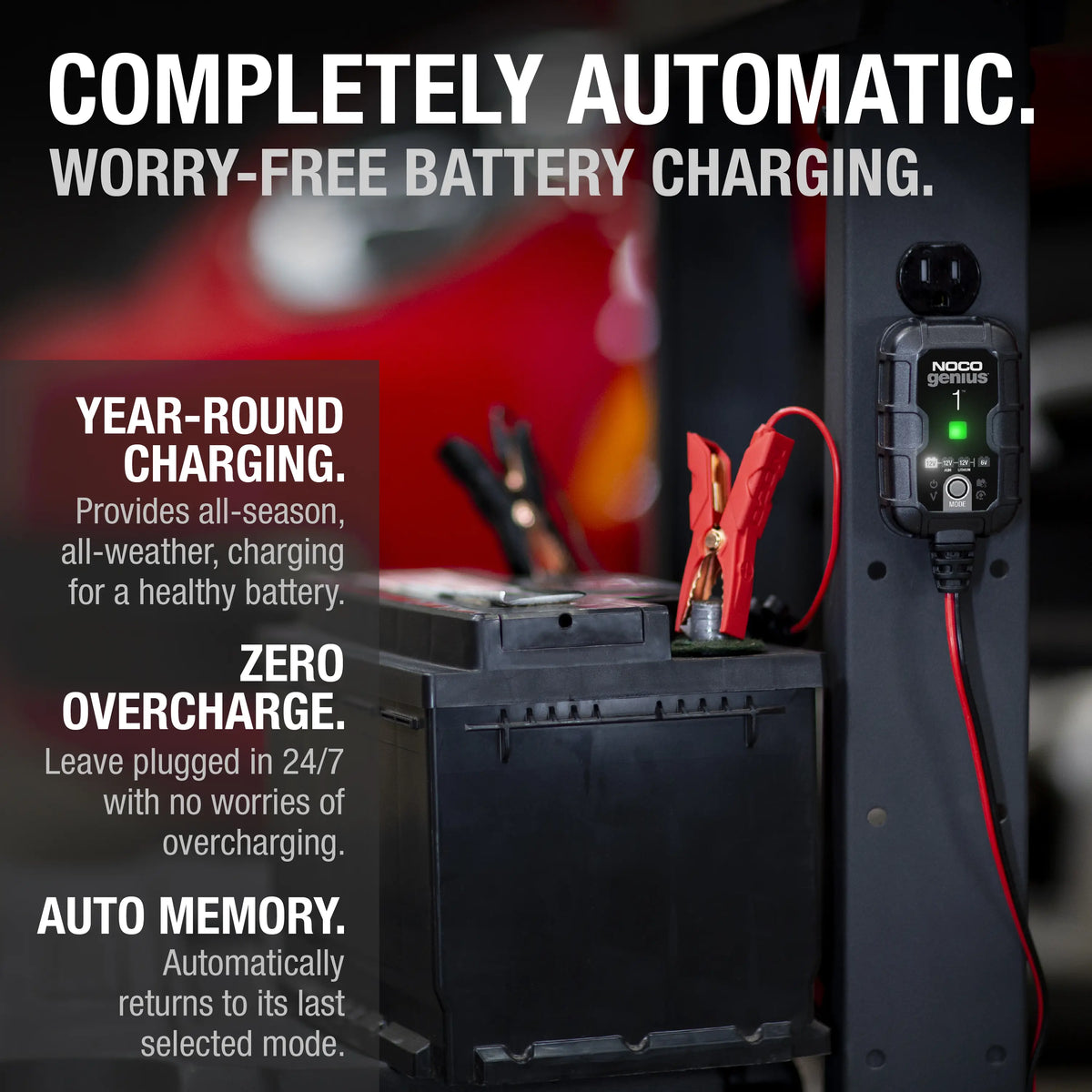 NOCO GENIUS1 1A Smart Battery Charger