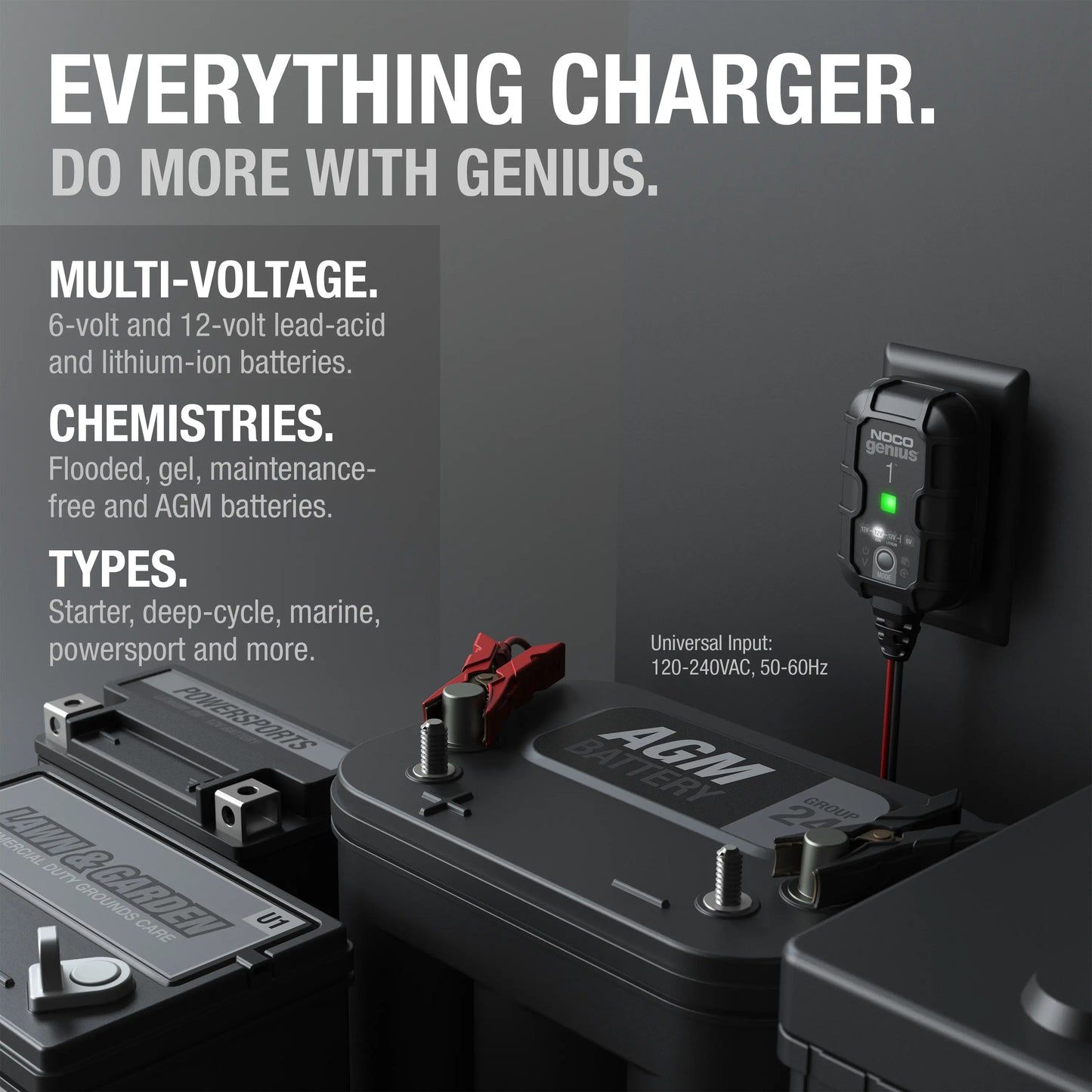 NOCO GENIUS1 1A Smart Battery Charger