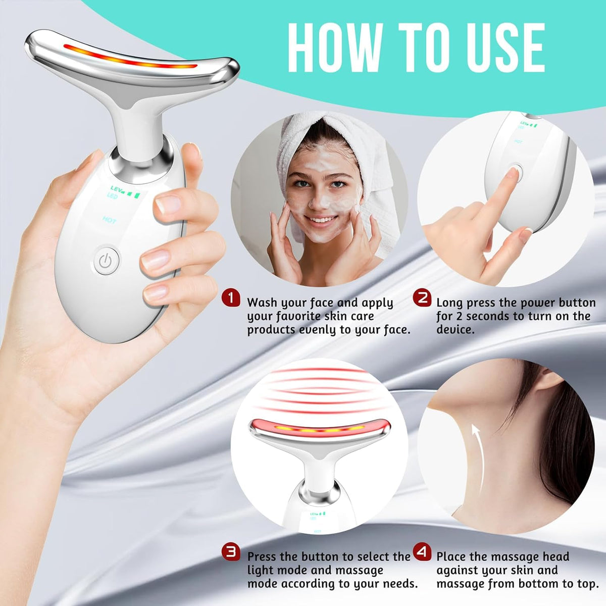 7 Color Facial Massager Tool
