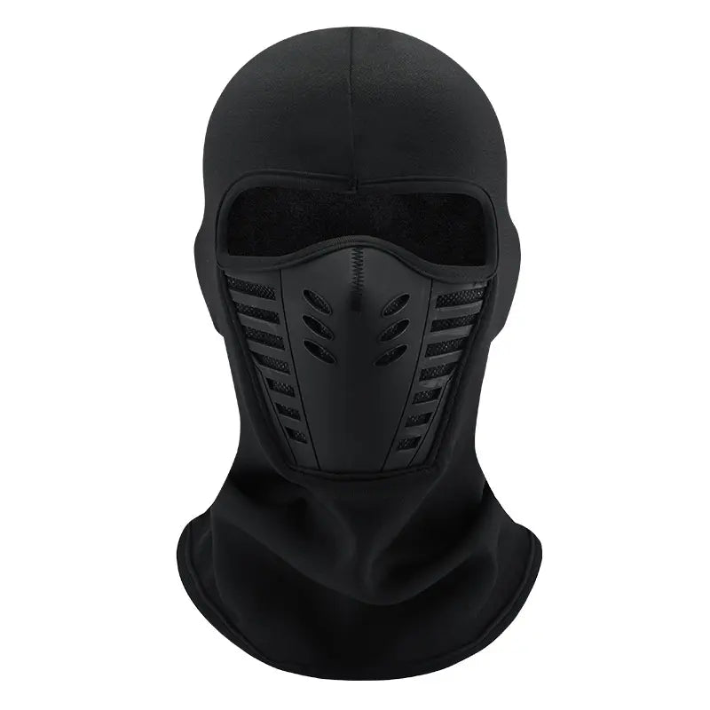 Thermal Fleece Full-Face Winter Balaclava - Black