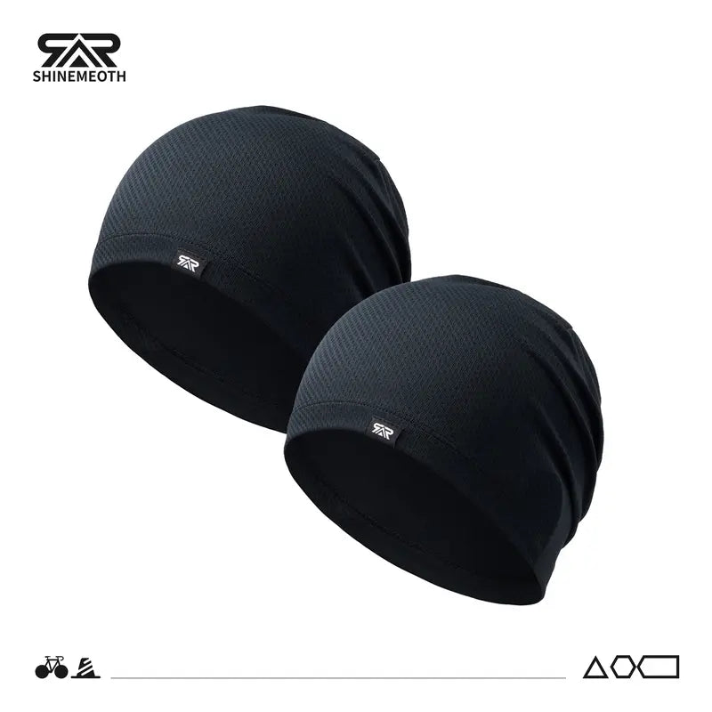 Two and Three Piece Skull Cap Packs — Black+Black