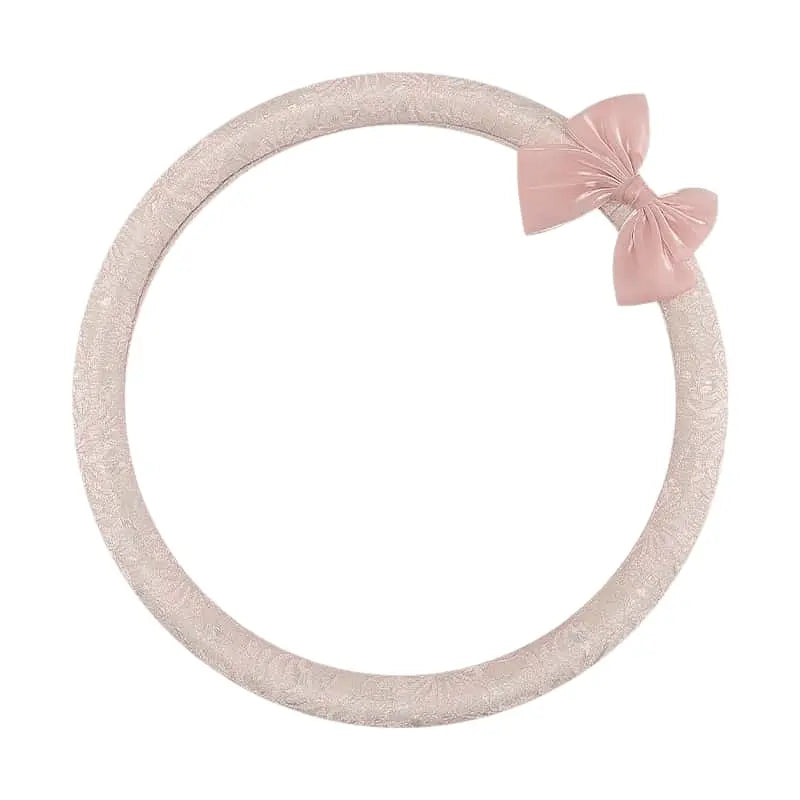 Lace cover — Bow / Pink / Round