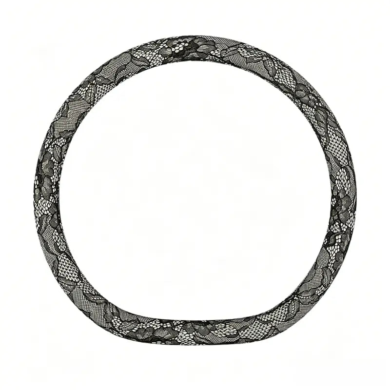 Lace cover — No bow / Black / D-shaped
