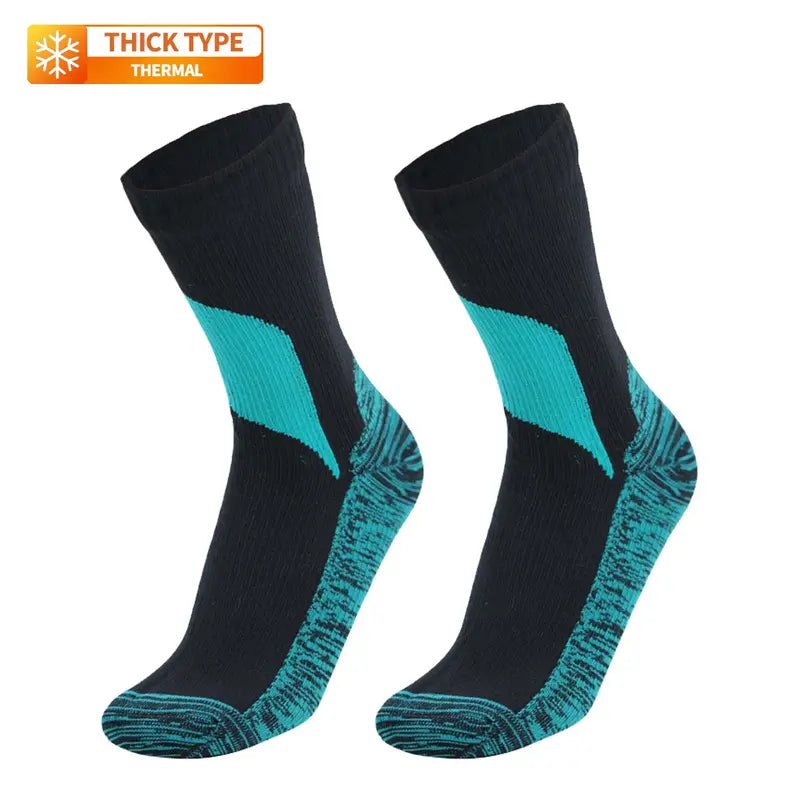 Isunie Three-Layer Outdoor Socks — Two Pairs - Blue and Black