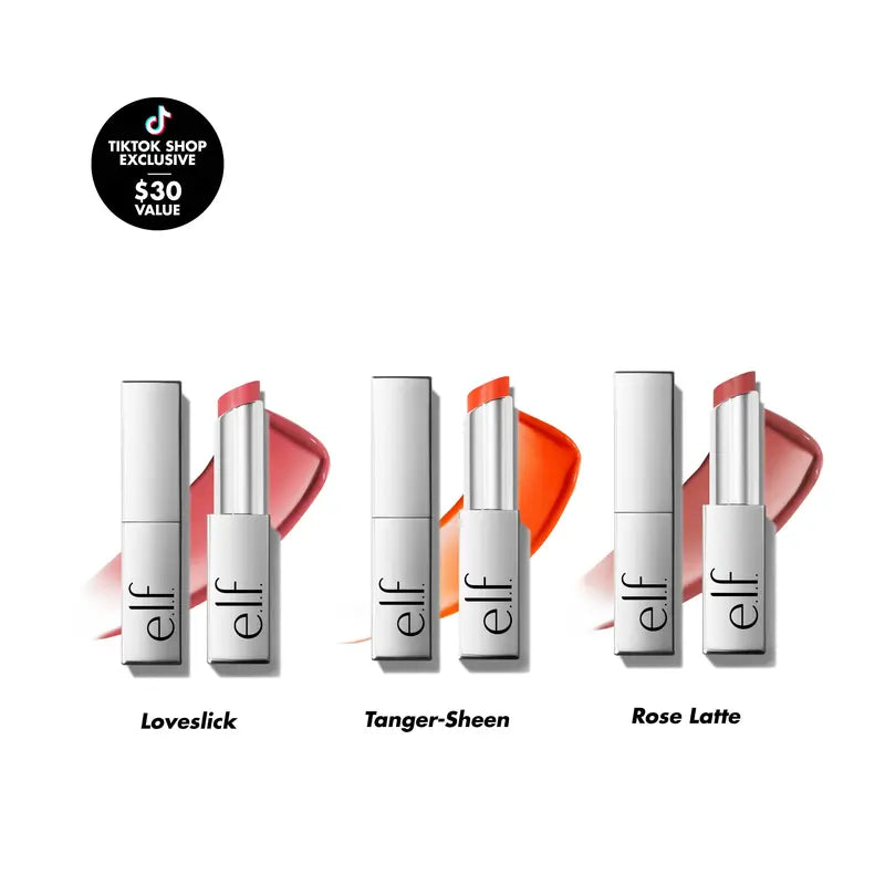 Soft-Shine Lip Oil Stick — Buildable Color - Trio - Loveslick, Tanger-Sheen, Rose Latte original variant photo