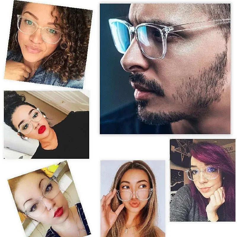 Black Frame Screen Glasses — Two Pairs - source design and use details