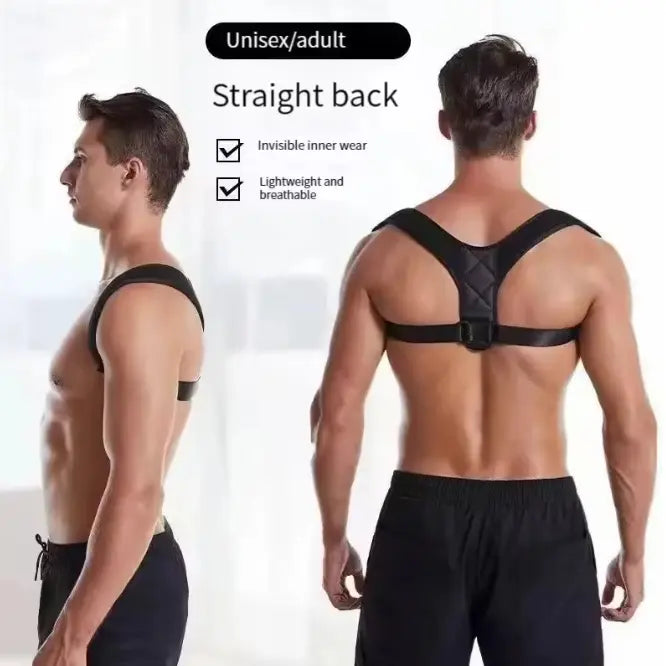 Adjustable Shoulder and Upper-Back Support Brace - source design and use details