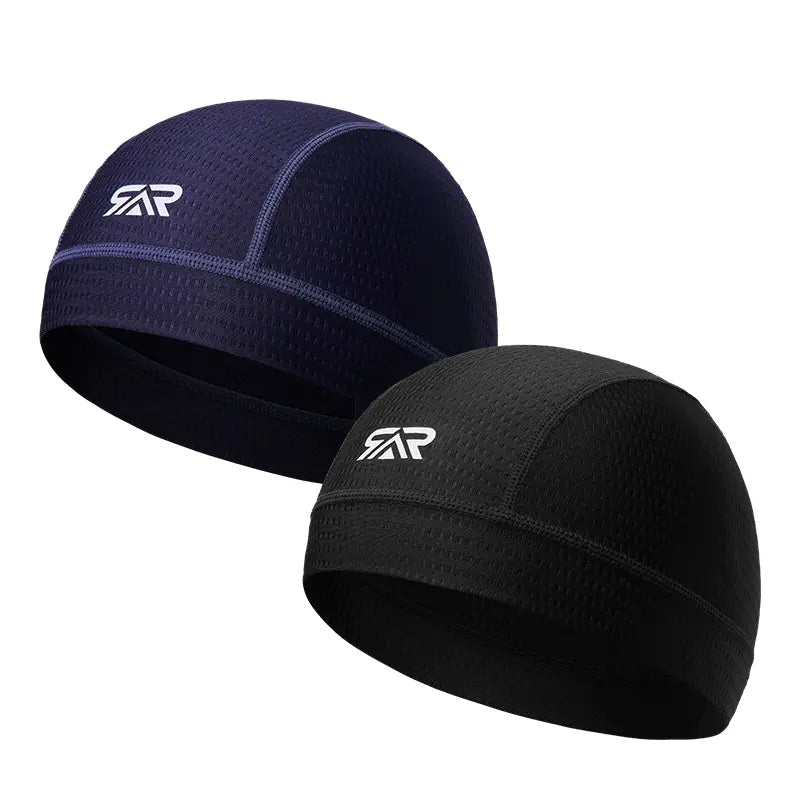 Two Piece Mesh Skull Cap Packs — Black + Royal Blue