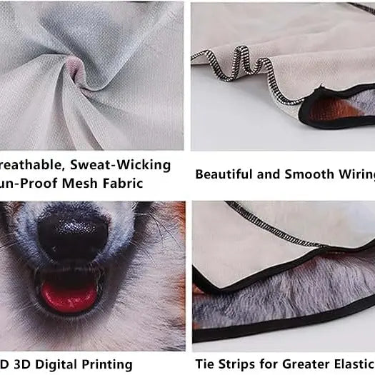 Animal-Print Balaclava with Shaped Ears - source design and use details