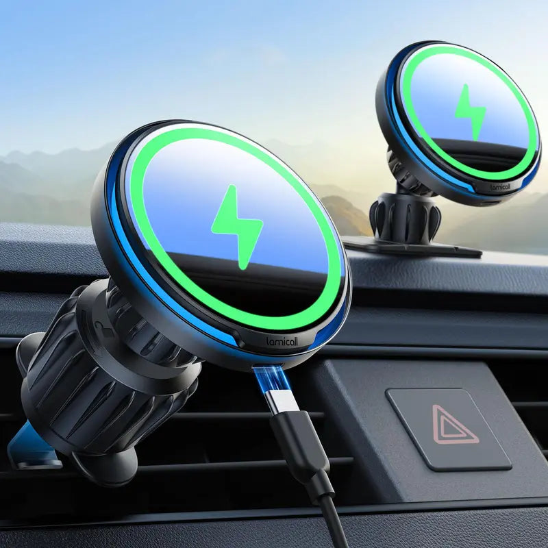 Lamicall Magnetic Wireless Mobile Charger Car Phone Holder