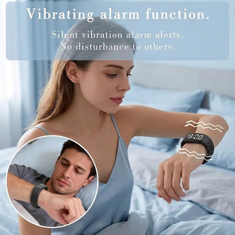 USB-Charging Fitness Band with Silent Vibration Alarm - original product photo 2