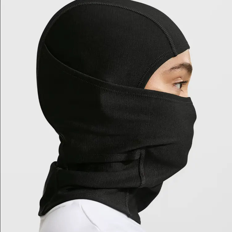 Nike Pro Hyperwarm Hooded Face Cover - source design and use details