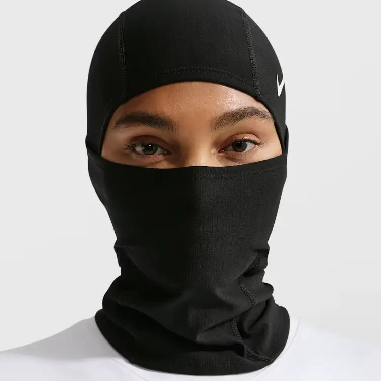 Nike Pro Hyperwarm Hooded Face Cover - source design and use details