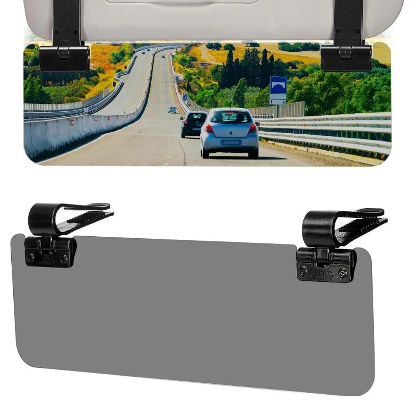 JOYTUTUS Polarized Car Sun Visor Extender — One Visor — Double-Clip*1