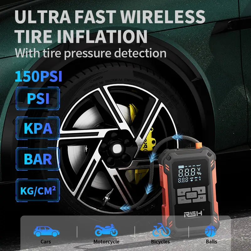 RSH JS800 12V Jump Starter with Tire Inflator