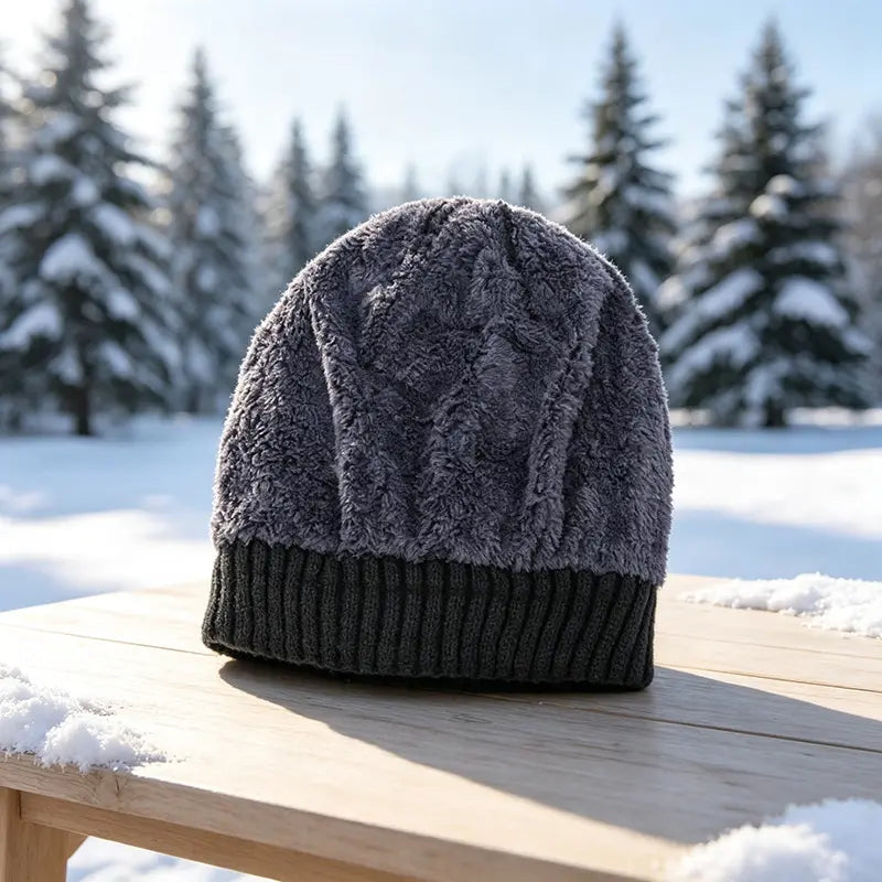Two Piece Fleece Lined Cuffed Beanie Packs — 3