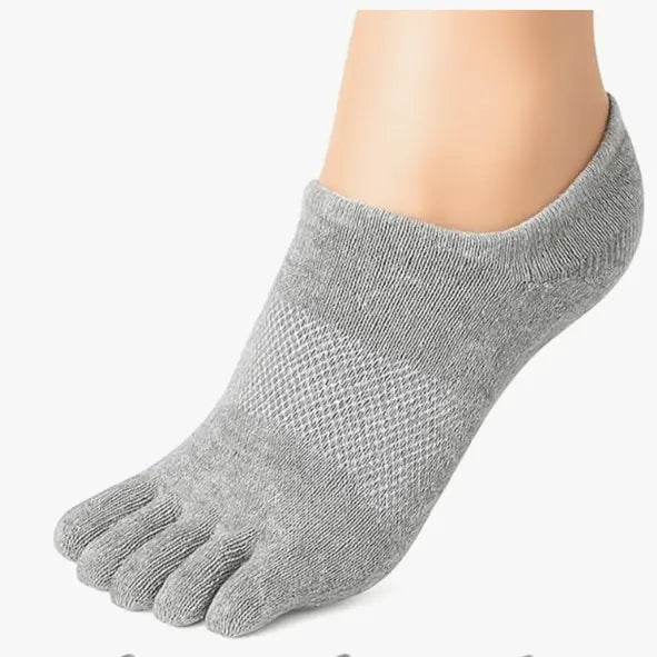 Cotton Five-Toe Socks — Three Pairs - source design and use details