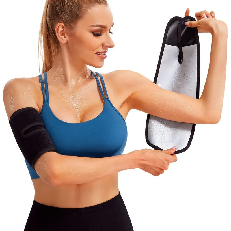 Black Adjustable Upper-Arm Wraps — One Pair - source design and use details