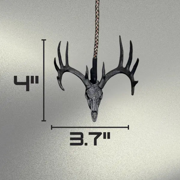 3D-Printed Deer Skull Rearview Mirror Hanger
