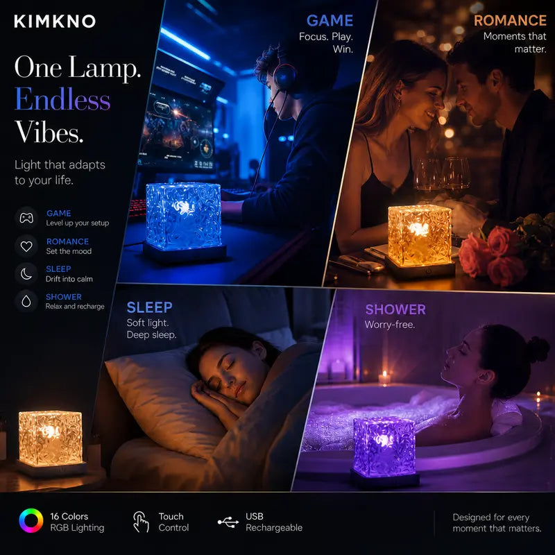 Rechargeable Ocean Wave Mood Light with Remote - original product photo 8