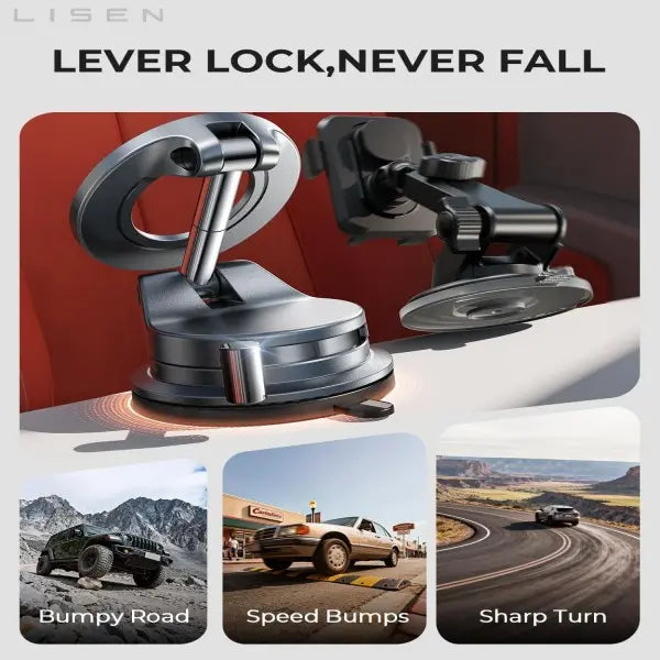 LISEN Magnetic Suction Car Phone Mount