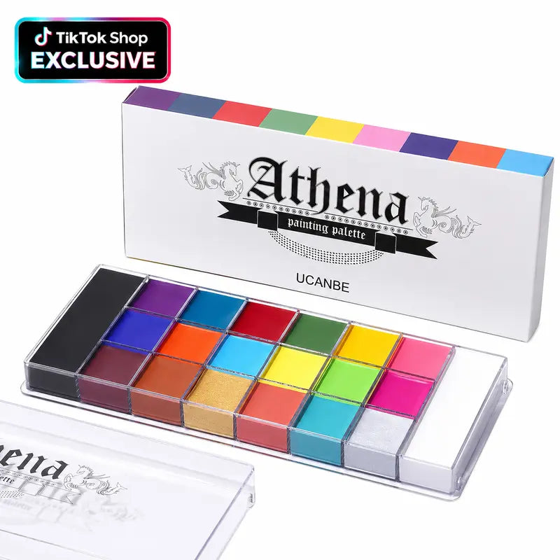Cream Face & Body Paint Palette — Creative Color Options - Athena (without brush)