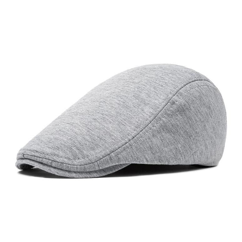 BIGWIG Adjustable Flat Cap in Black and Gray - Light Gray