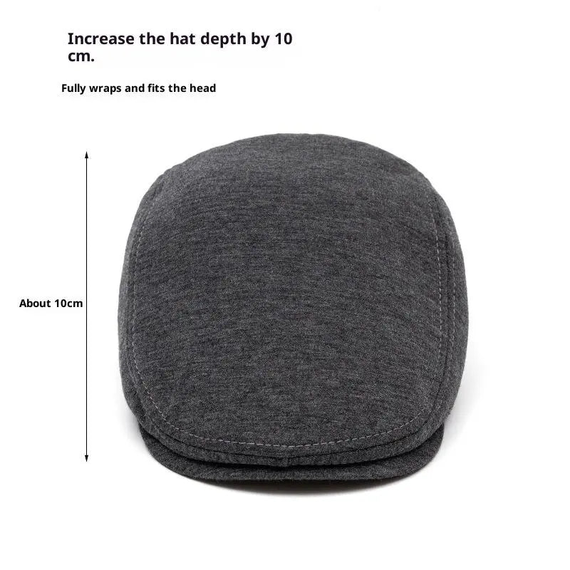 BIGWIG Adjustable Flat Cap in Black and Gray - source design and use details