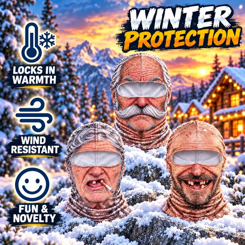 Novelty Printed Winter Balaclava - source design and use details