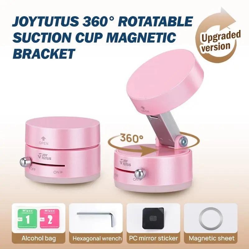 Joytutus Multifunctional Magnetic Car Phone & Tablet Mount — 360° Pink