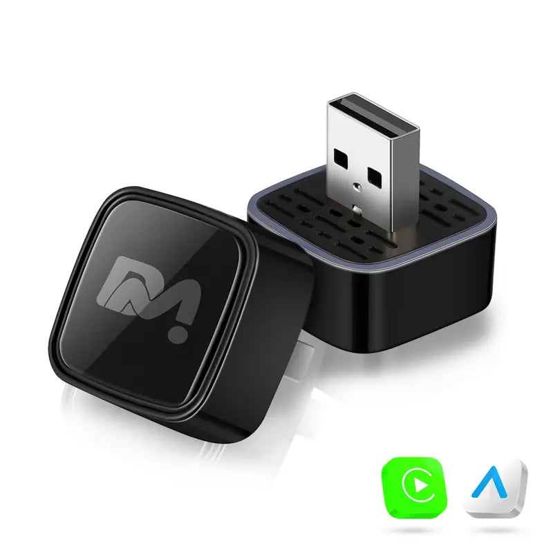 Wired-to-Wireless CarPlay and Android Auto USB Adapter — USB-A CarPlay & Andorid Auto